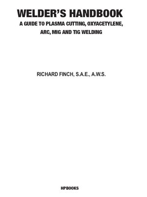 cover image of Welder's Handbook, RevisedHP1513